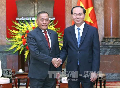 Chủ tịch nước Trần Đại Quang tiếp Bộ trưởng Quốc phòng In-đô-nê-xi-a